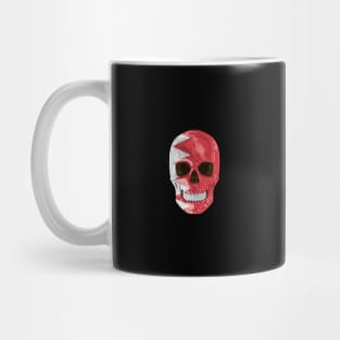 Bahrain Flag Skull - Gift for Bahraini With Roots From Bahrain Mug